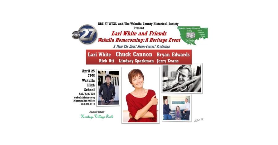 Image promoting homecoming event with Lari White